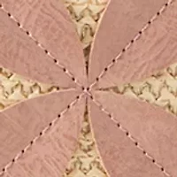 Straw Applique Satchel