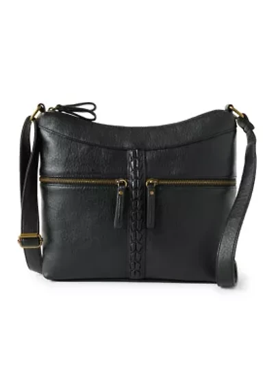 Double Top Zip Hobo Bag