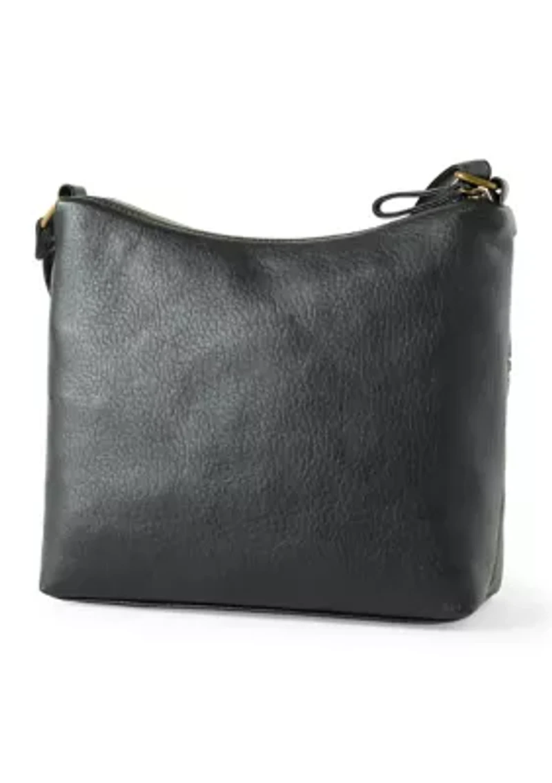 Double Top Zip Hobo Bag