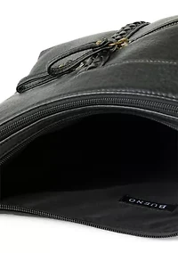 Double Top Zip Hobo Bag