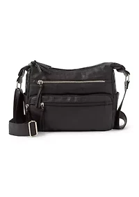 Front Zip Shoulder Bag