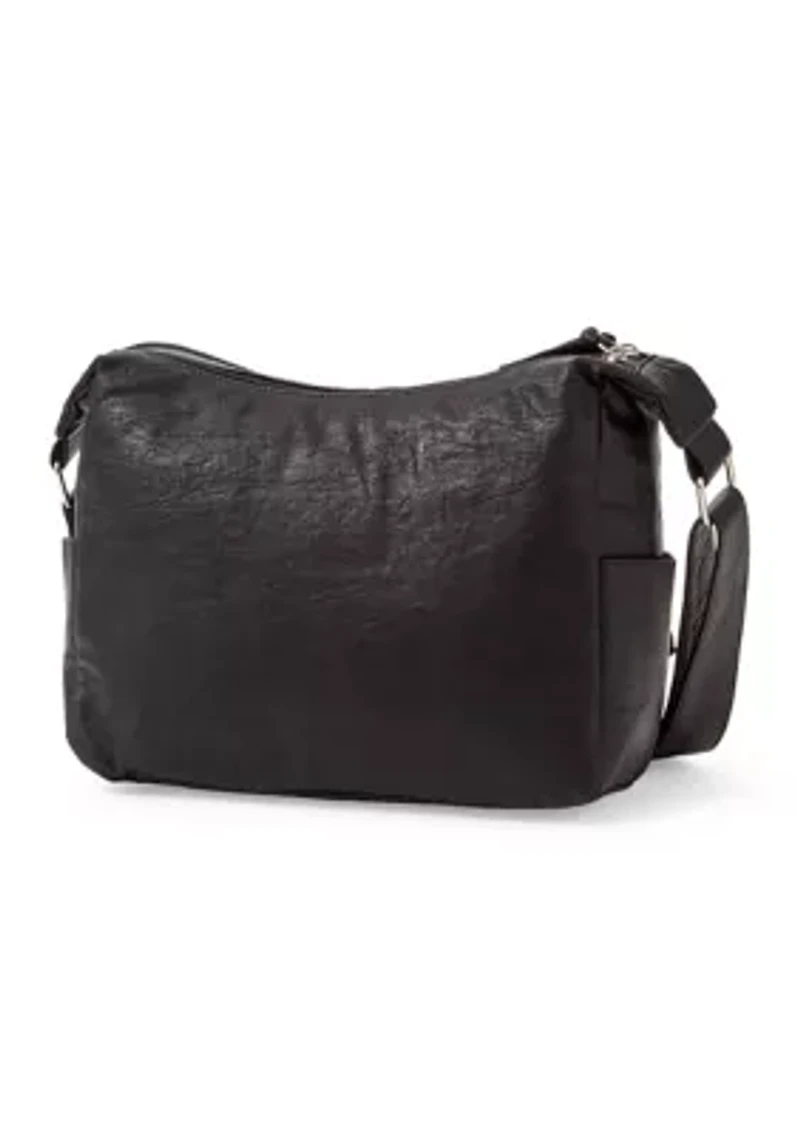 Front Zip Shoulder Bag