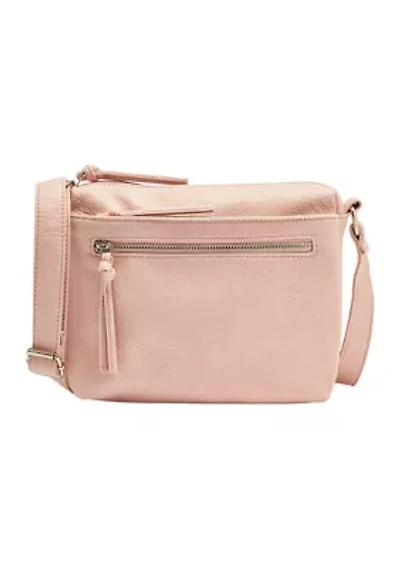 Soft Washed Vinyl Multi Pocket Crossbody