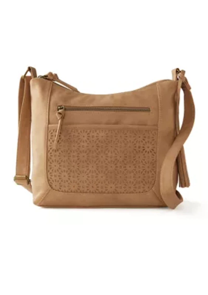 Flower Perforated Shoulder Bag