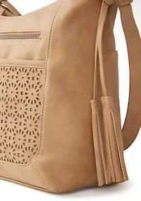 Flower Perforated Shoulder Bag