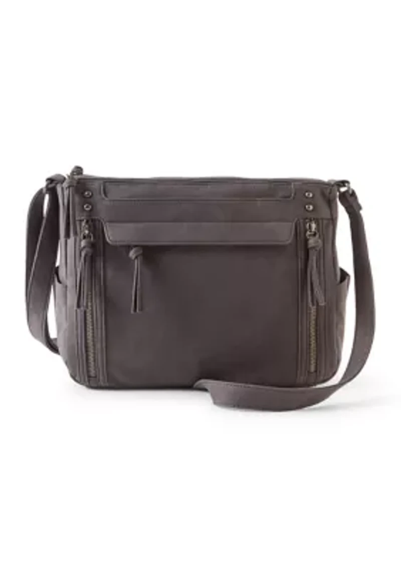 Washed Twill Shoulder Bag