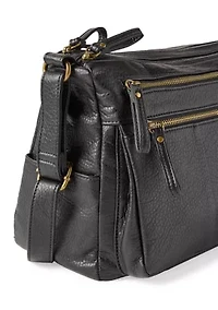 Multi Zip Shoulder Bag
