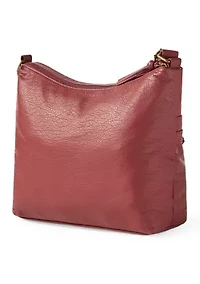 Front Zip Shoulder Bag
