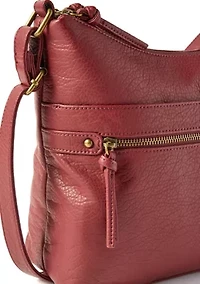 Front Zip Shoulder Bag