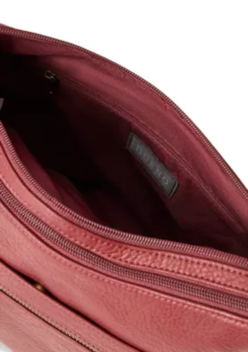 Front Zip Shoulder Bag