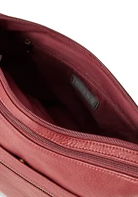 Front Zip Shoulder Bag