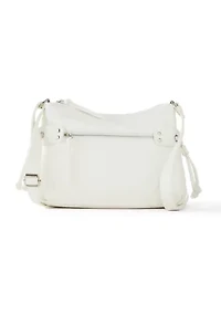 Zipper Front Shoulder Bag 