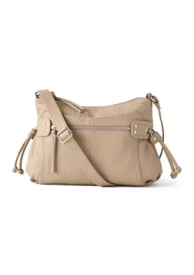 Zipper Front Shoulder Bag