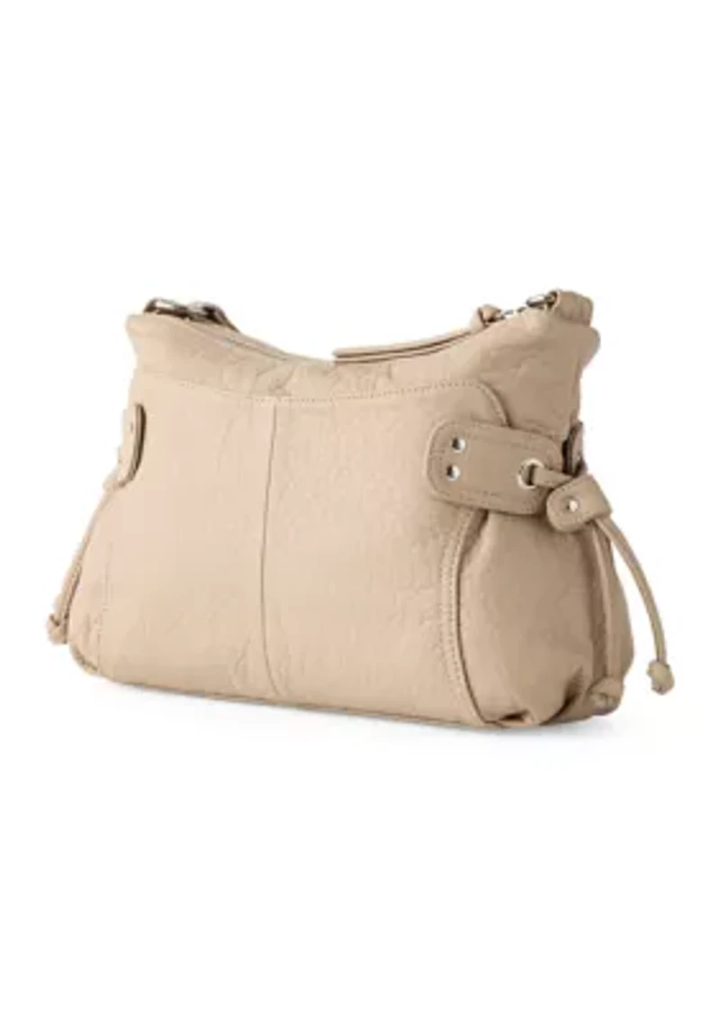 Zipper Front Shoulder Bag
