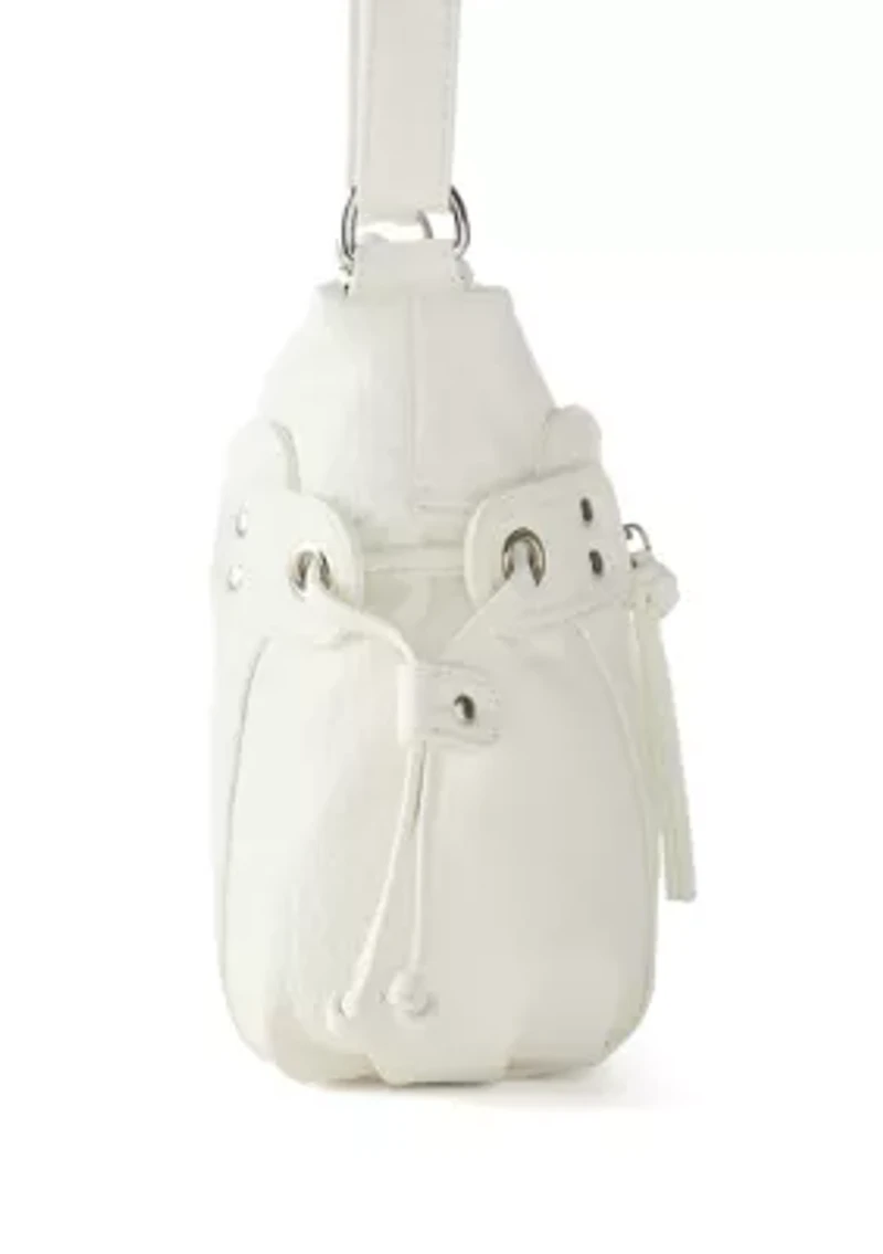 Zipper Front Shoulder Bag 
