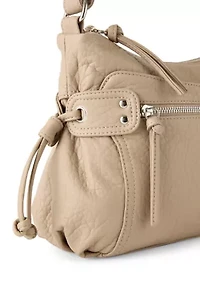 Zipper Front Shoulder Bag
