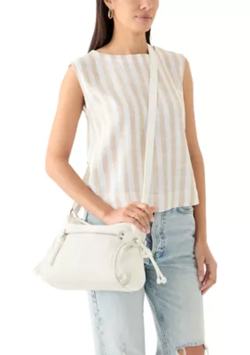Zipper Front Shoulder Bag 