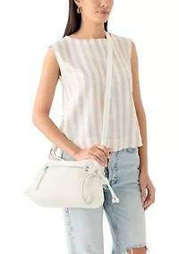 Zipper Front Shoulder Bag 