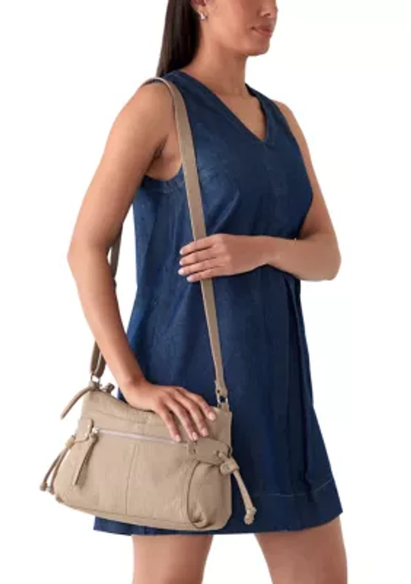 Zipper Front Shoulder Bag