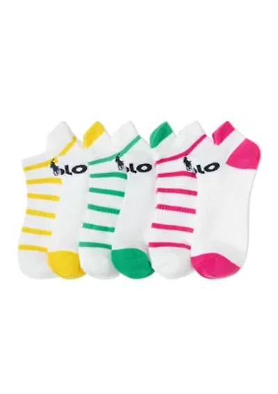 Polo Logo Socks with Stripes - 6 Pack