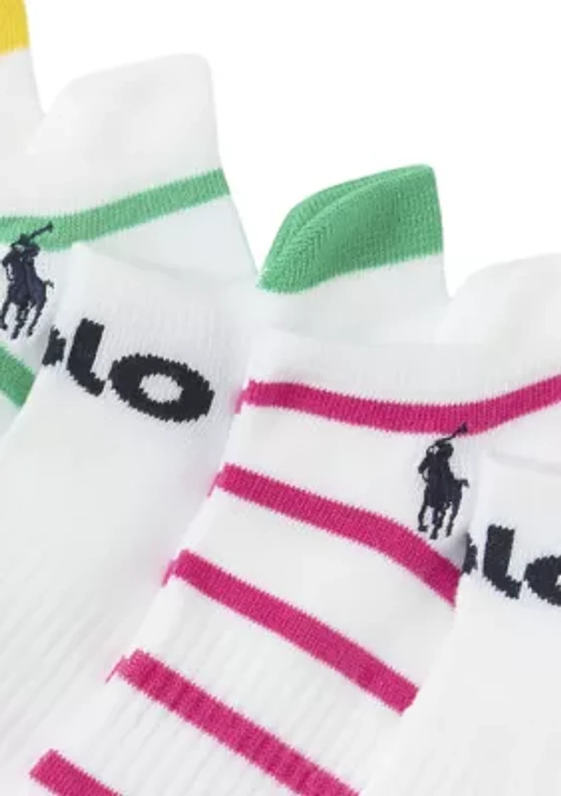 Polo Logo Socks with Stripes - 6 Pack