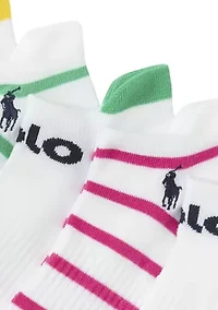 Polo Logo Socks with Stripes - 6 Pack