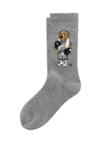 Boxer Bear Single Pair of Crew Socks 