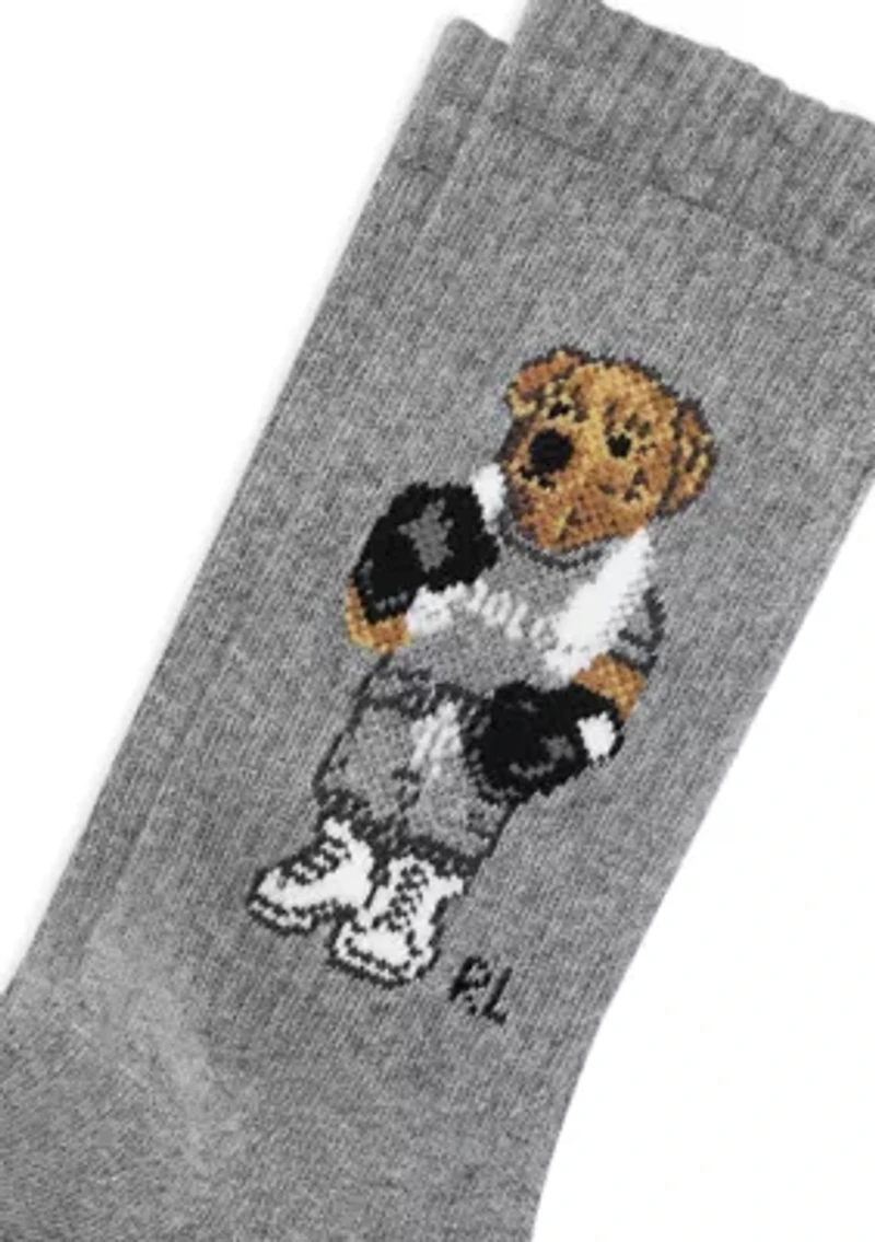 Boxer Bear Single Pair of Crew Socks 