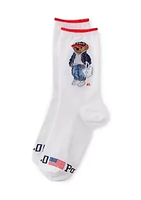 Spring Bear Crew Socks