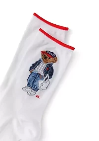 Spring Bear Crew Socks