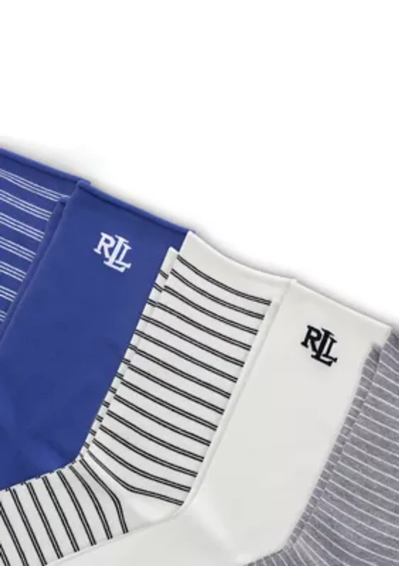 Women's Solid & Striped Socks - 6-Pack
