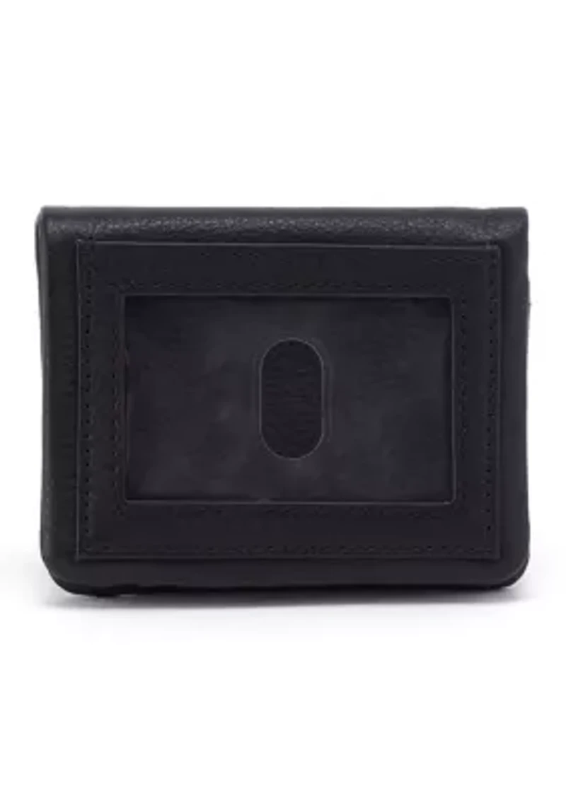 Black with Gold Studs Lumen Mini Wallet