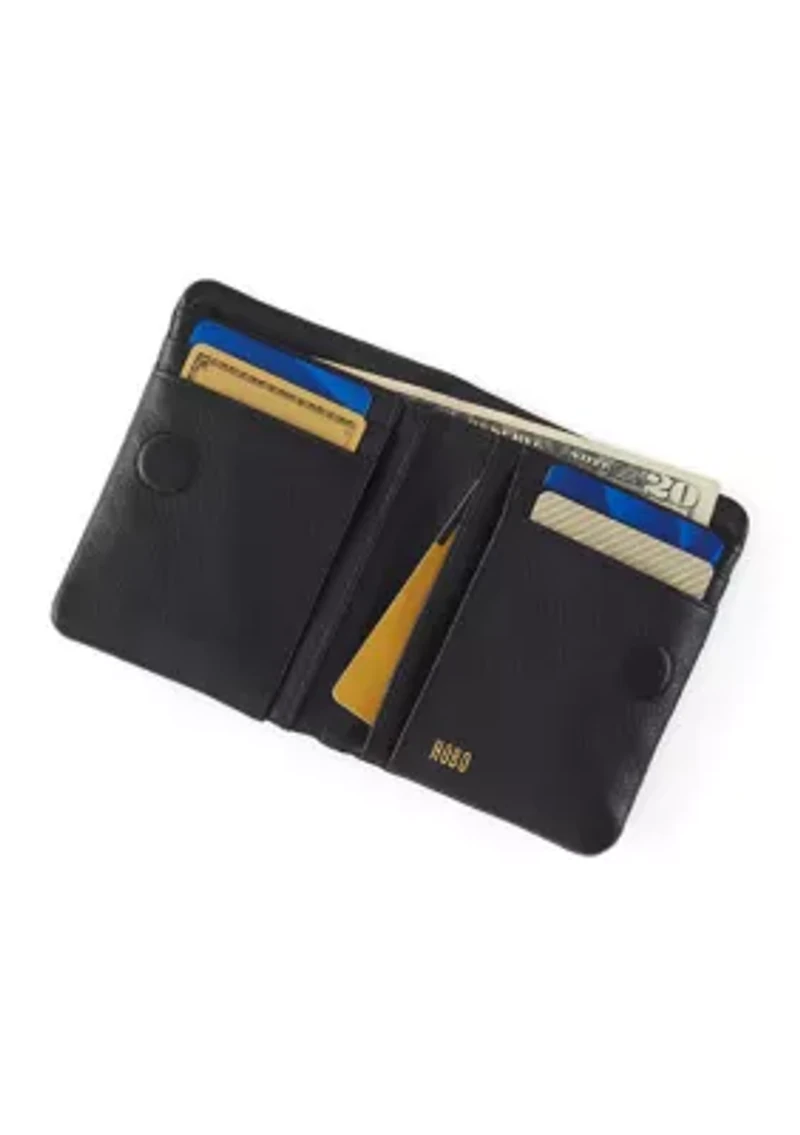 Black with Gold Studs Lumen Mini Wallet