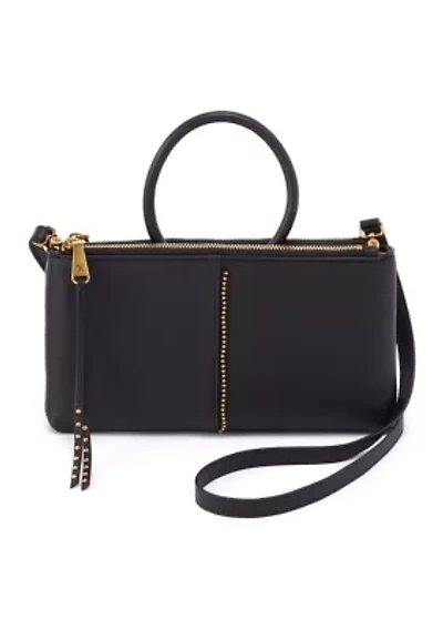 Sable Crossbody with Gold Studs