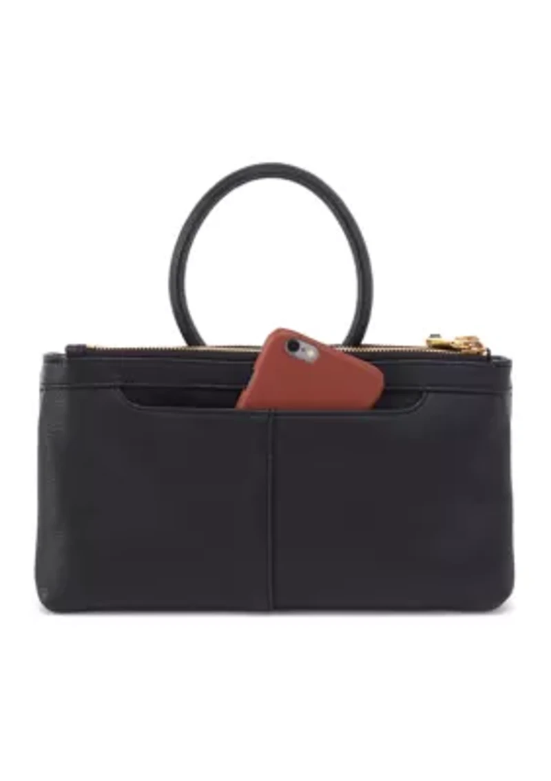 Sable Crossbody with Gold Studs