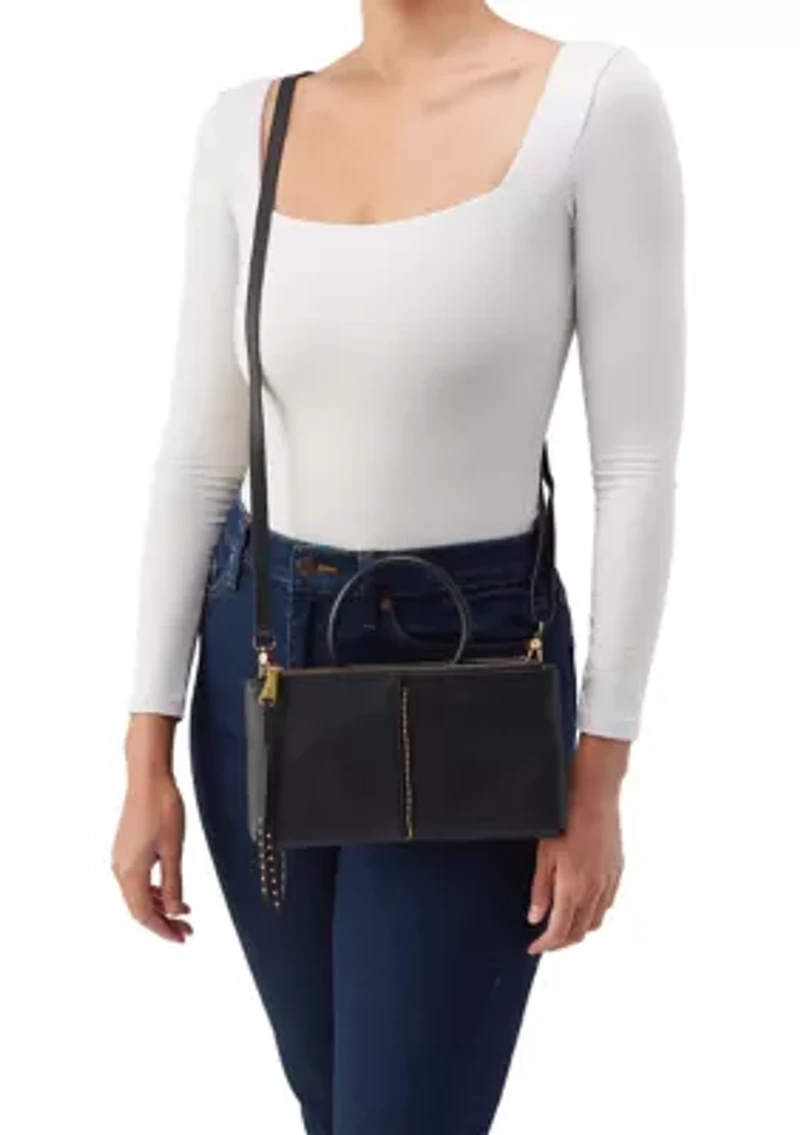 Sable Crossbody with Gold Studs