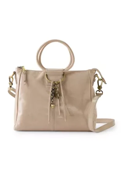 Sheila Medium Satchel - Stone Gloss