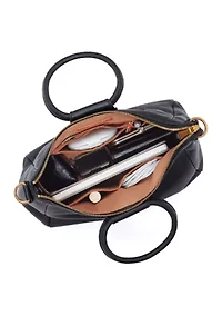 Sheila Medium Satchel with Gold Studs