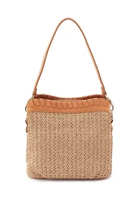 Starr Convertible Straw Shoulder Bag