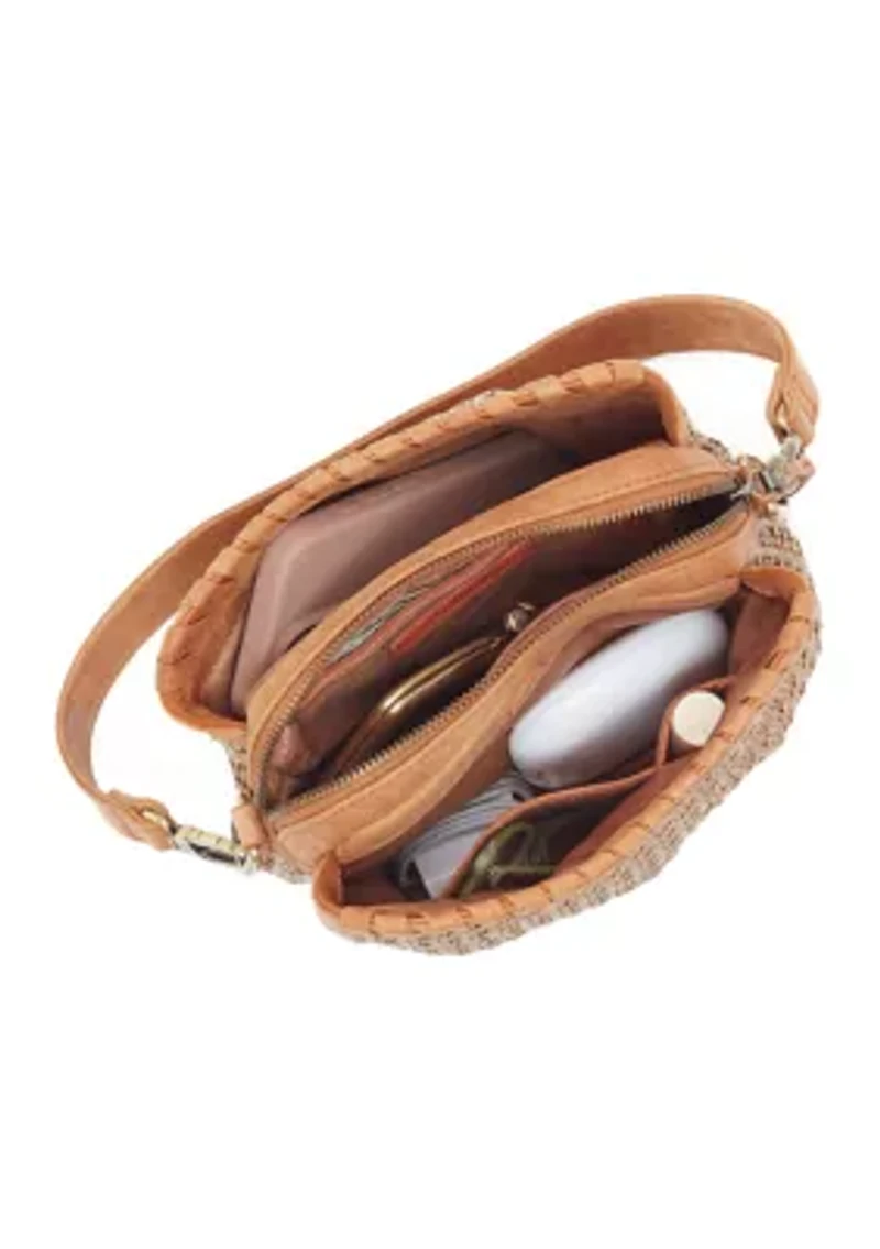 Starr Convertible Straw Shoulder Bag