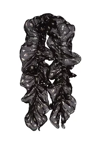 Floral Ruffle Scarf