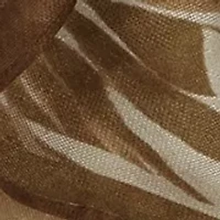 Tonal Leaf Oblong Scarf with Bias Cut Ends