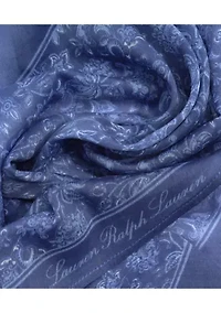 Tonal Floral Small Diamond Scarf