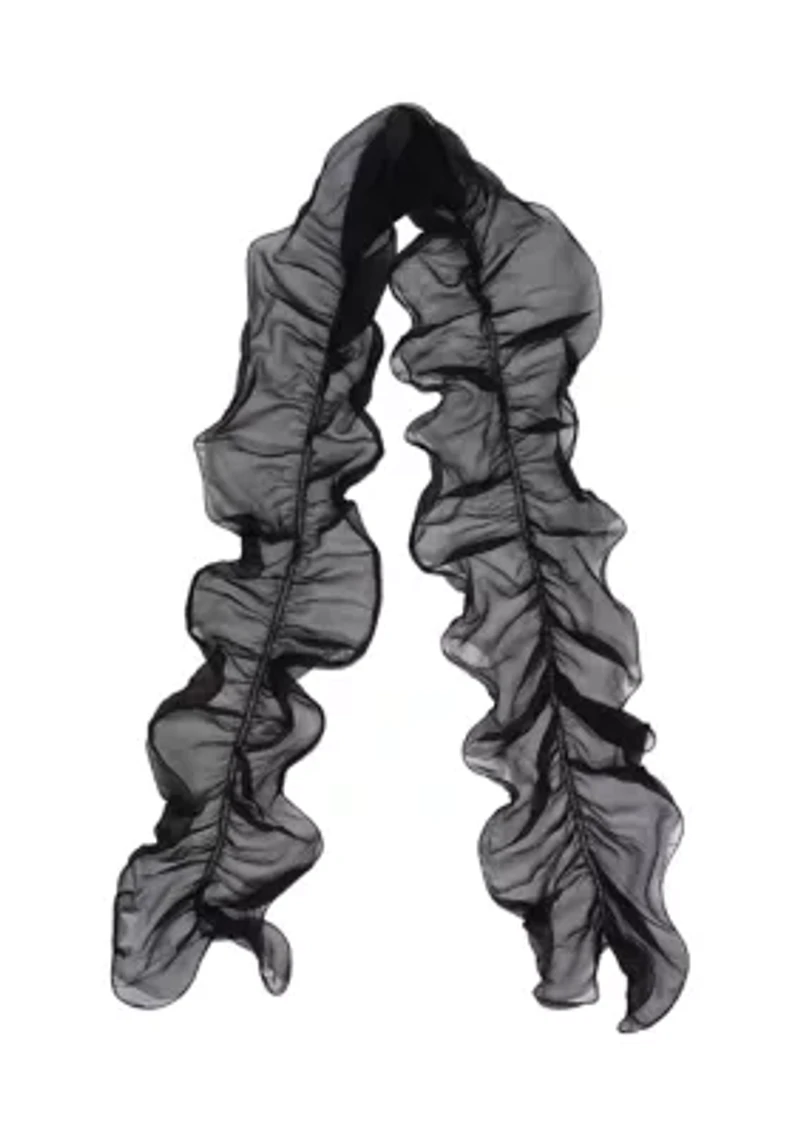 Solid Ruffle Scarf