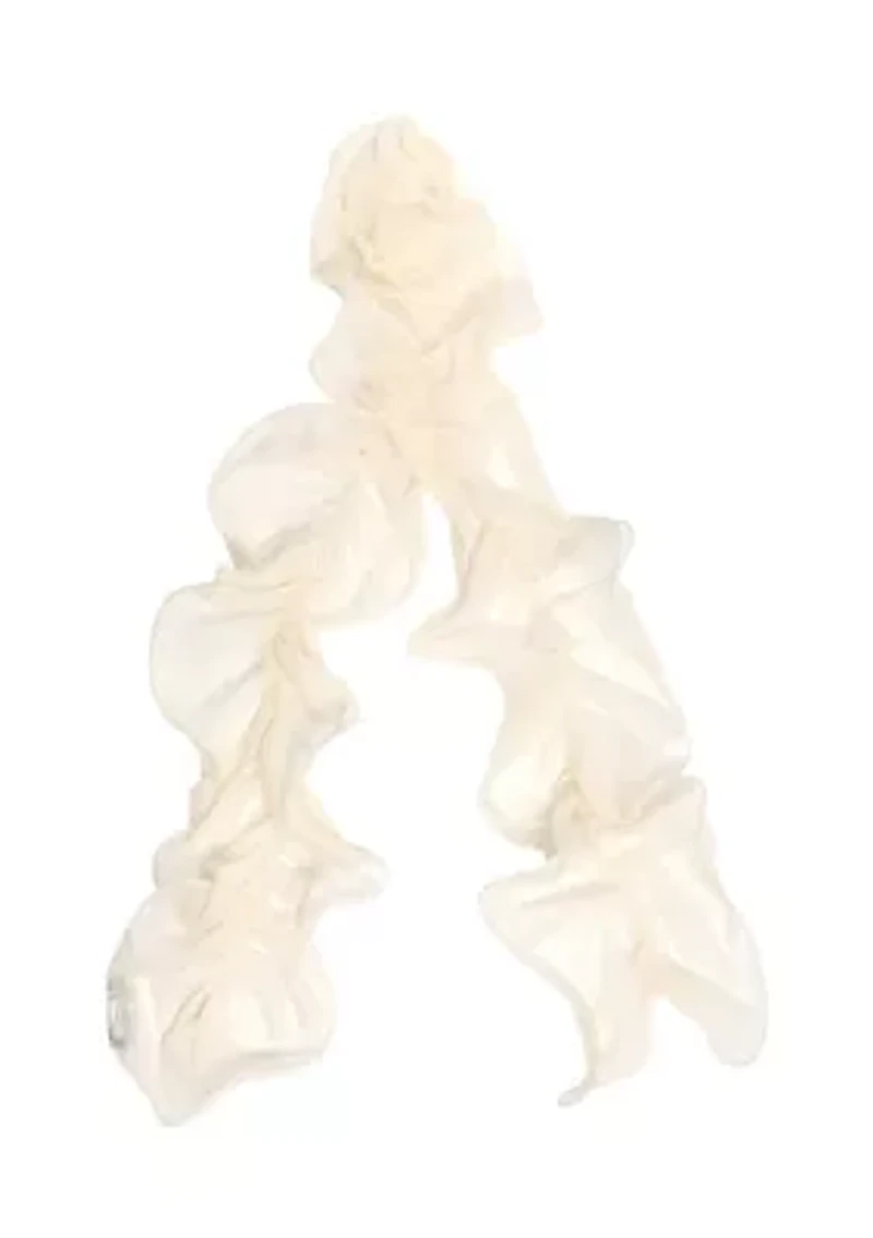 Solid Ruffle Scarf