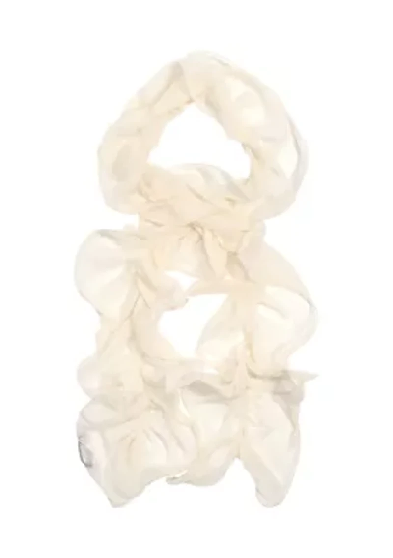 Solid Ruffle Scarf