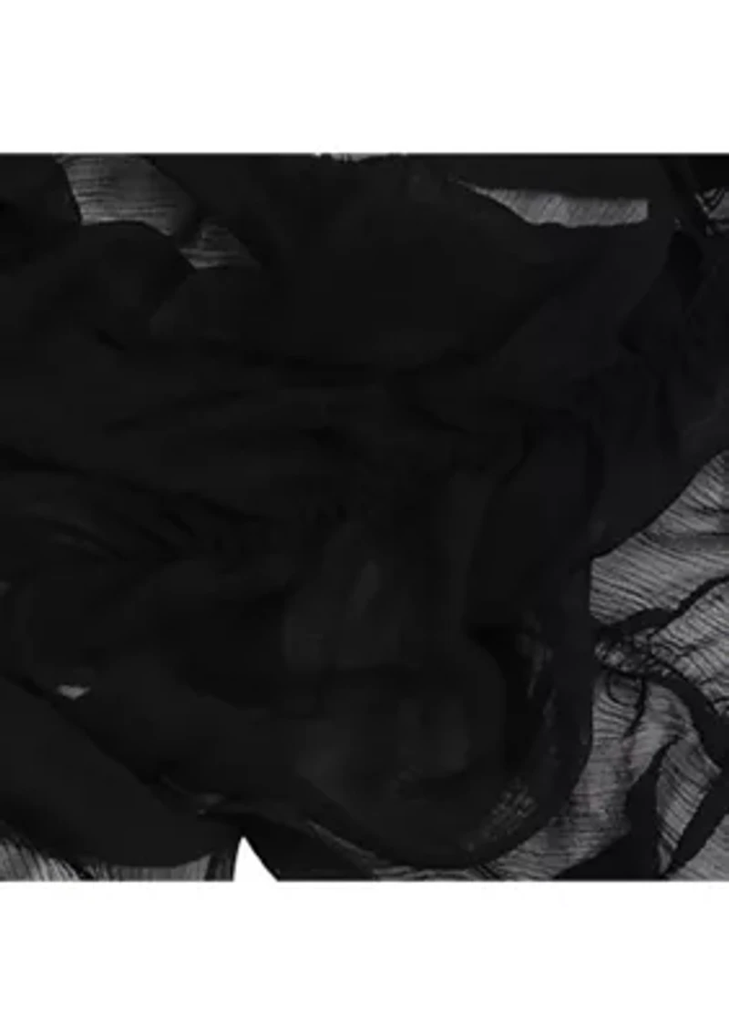 Solid Ruffle Scarf