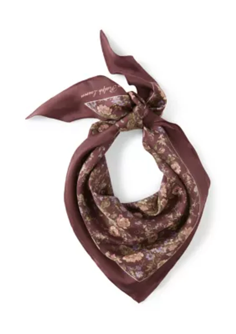 Floral Large Diamond Scarf