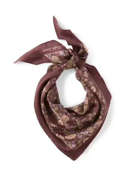 Floral Large Diamond Scarf
