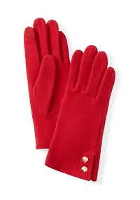 Two Button Cashmere Blend Touchscreen Gloves